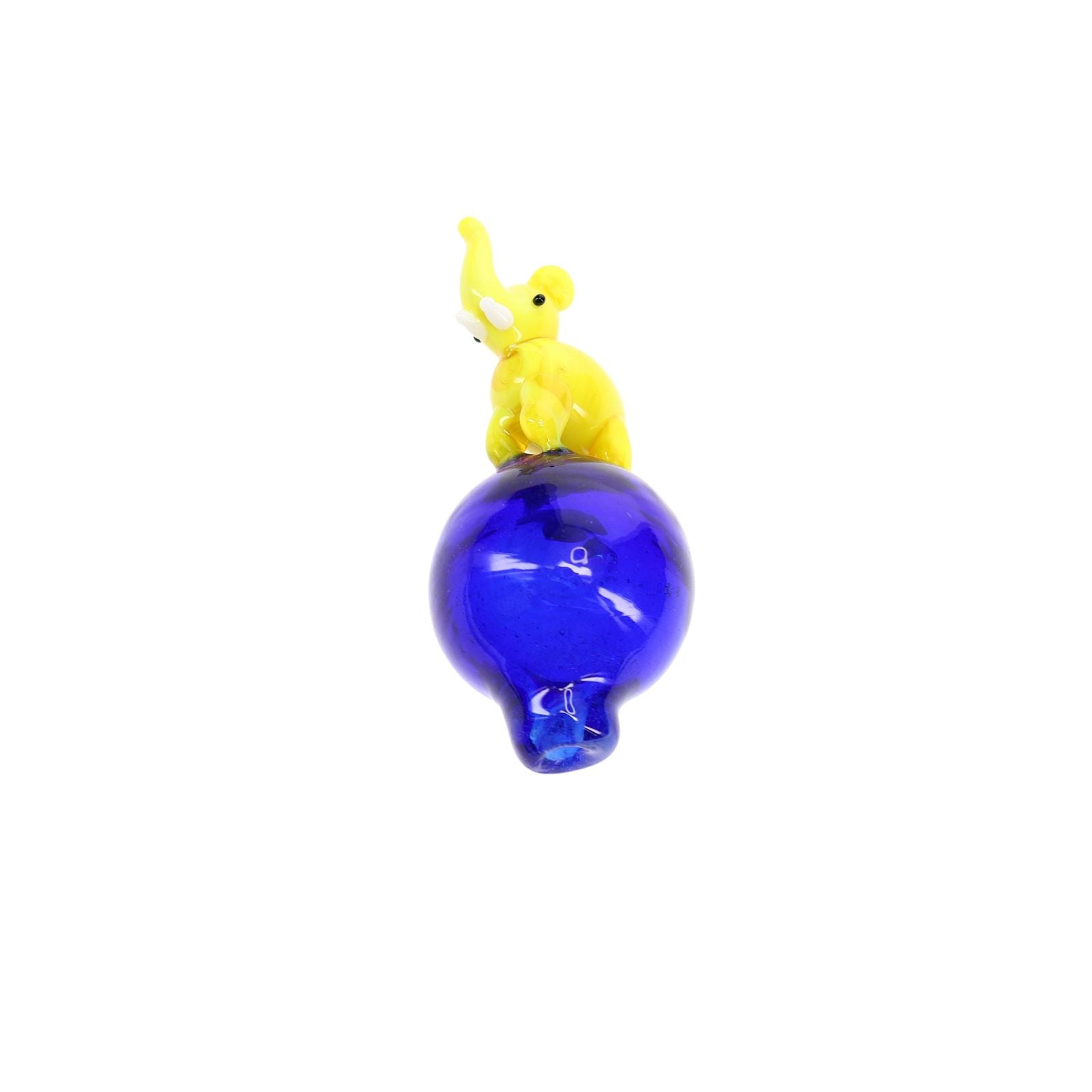 Glass Elephant Bubble Carb Cap “Trunk Twist”