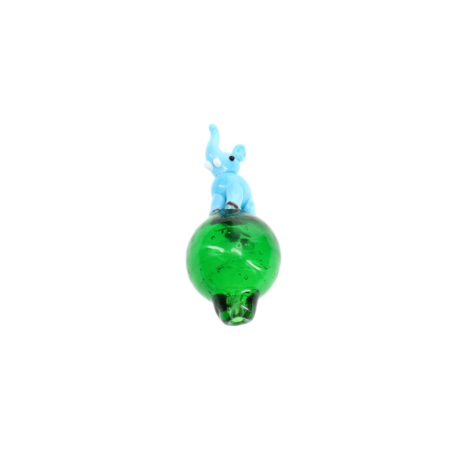 Glass Elephant Bubble Carb Cap “Trunk Twist”