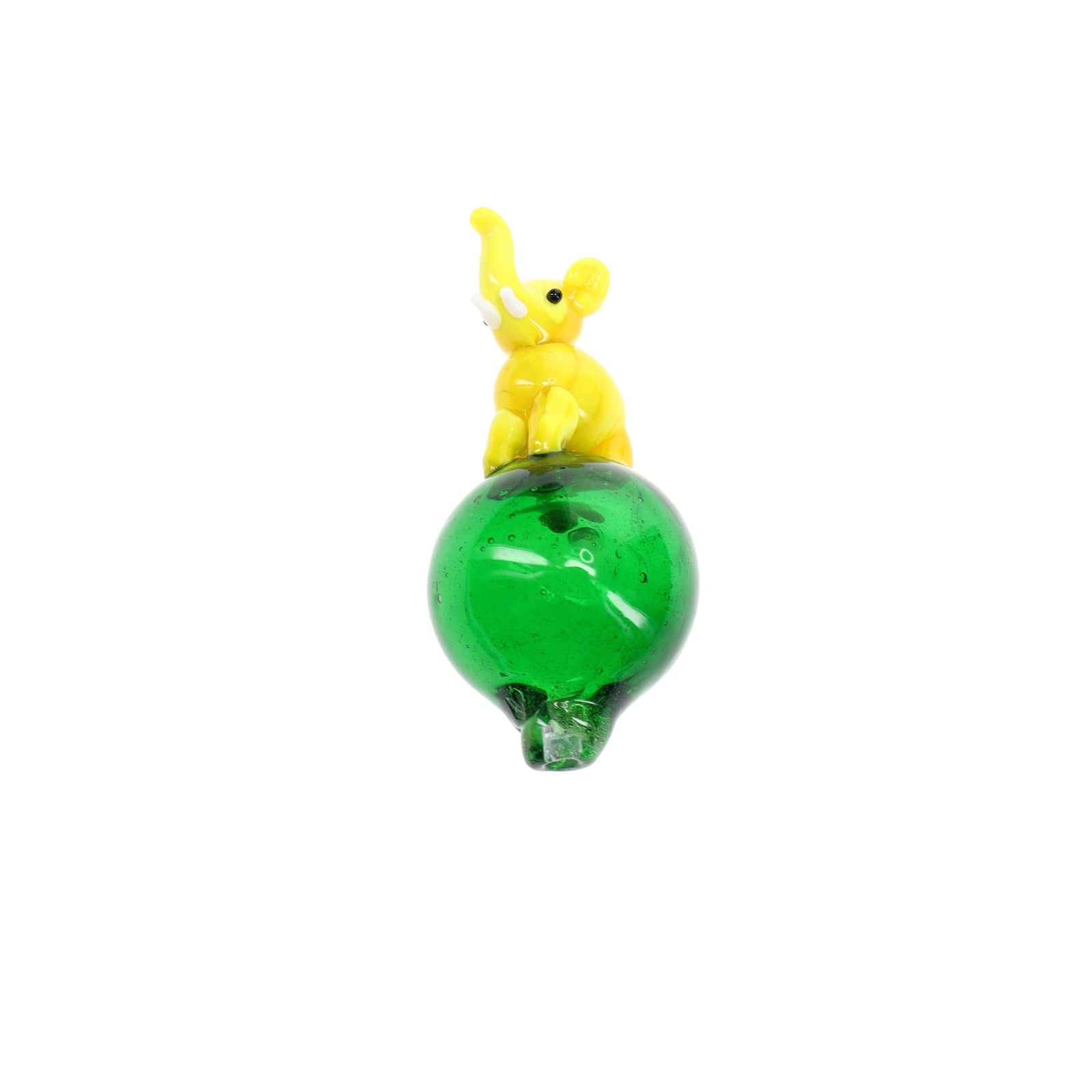 Glass Elephant Bubble Carb Cap “Trunk Twist”