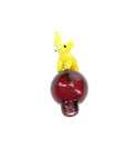 Glass Elephant Bubble Carb Cap “Trunk Twist”