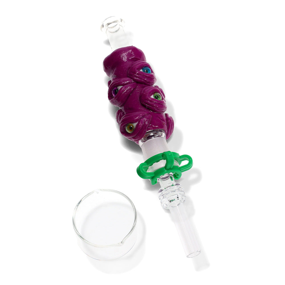 Glass Monster Beast Bite Dab Straw Kit - Eyeball Alien