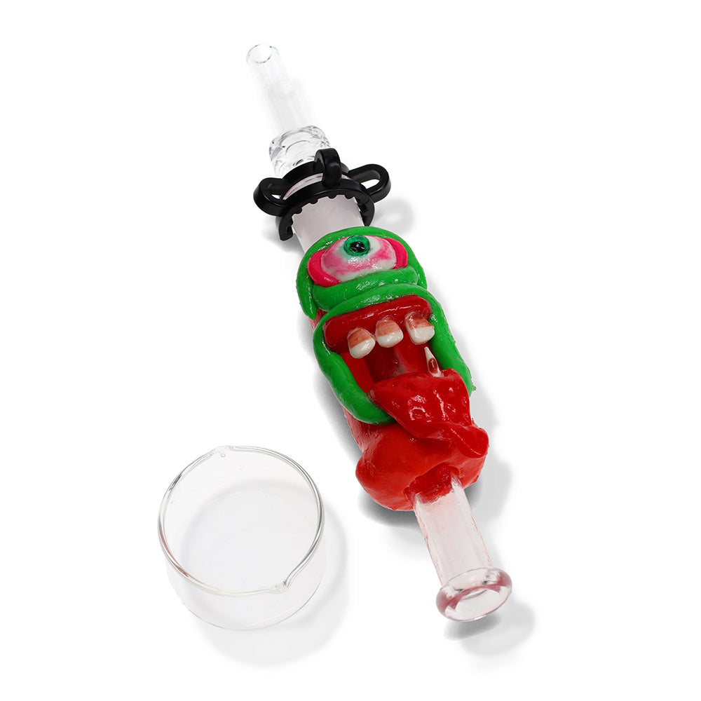 Glass Monster Beast Bite Dab Straw Kit - Green Cyclops