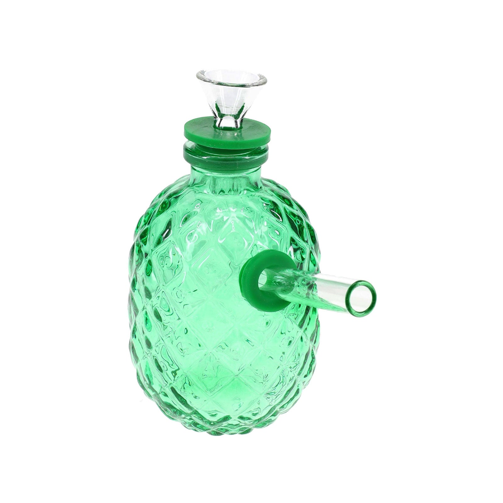 Glass Pineapple Mini Bong in green