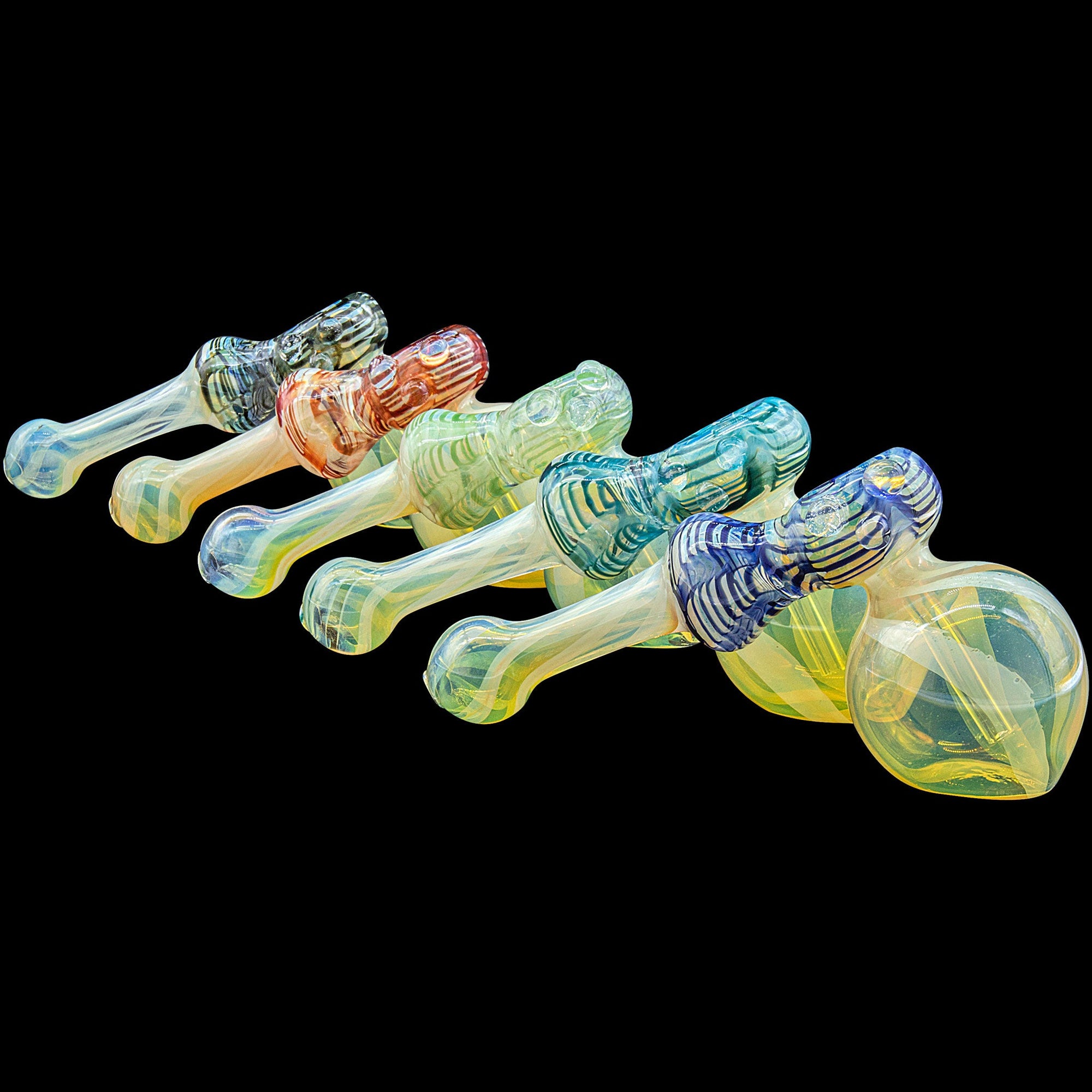 Raked Hammer Fumed Hammer Bubbler