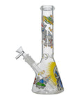 Glow Astronaut Glass Beaker Bong