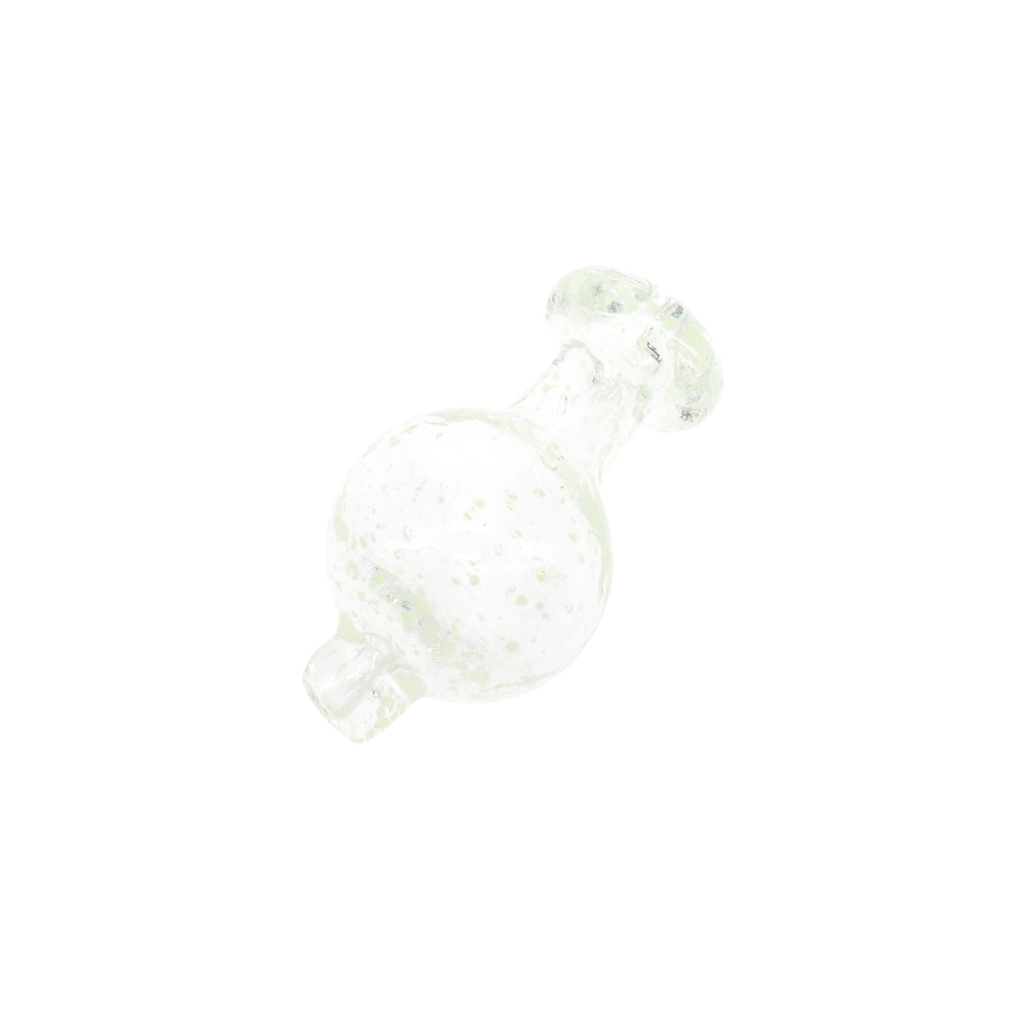Glow-in-the-Dark Frit Glass Bubble Carb Cap “Night Spark”