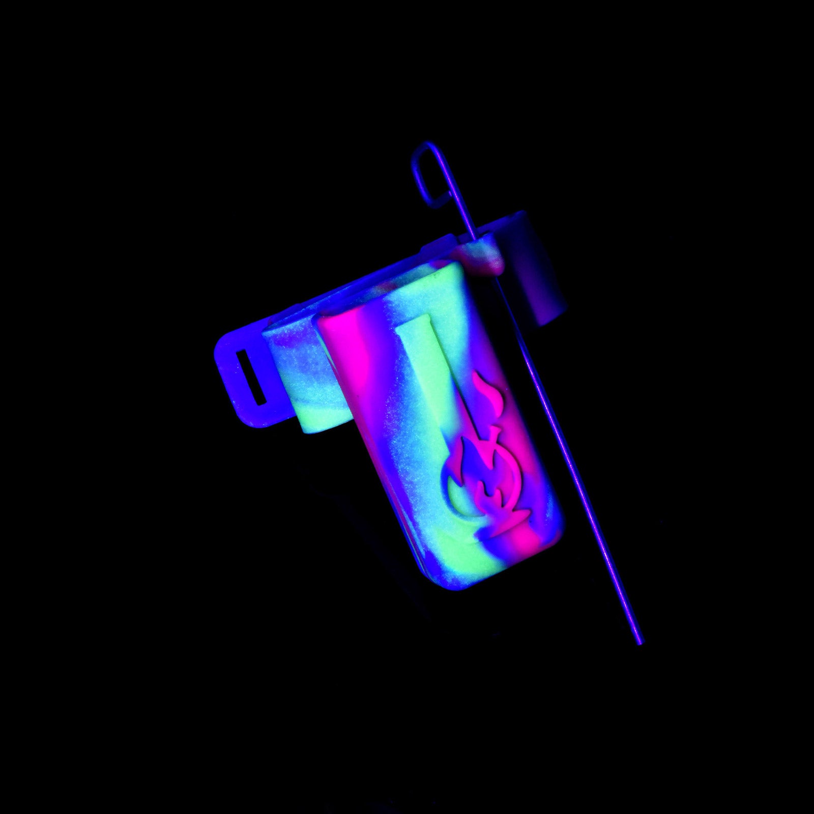 Glow-in-the-Dark Water Pipe Caddy Silicone Bong Accessory