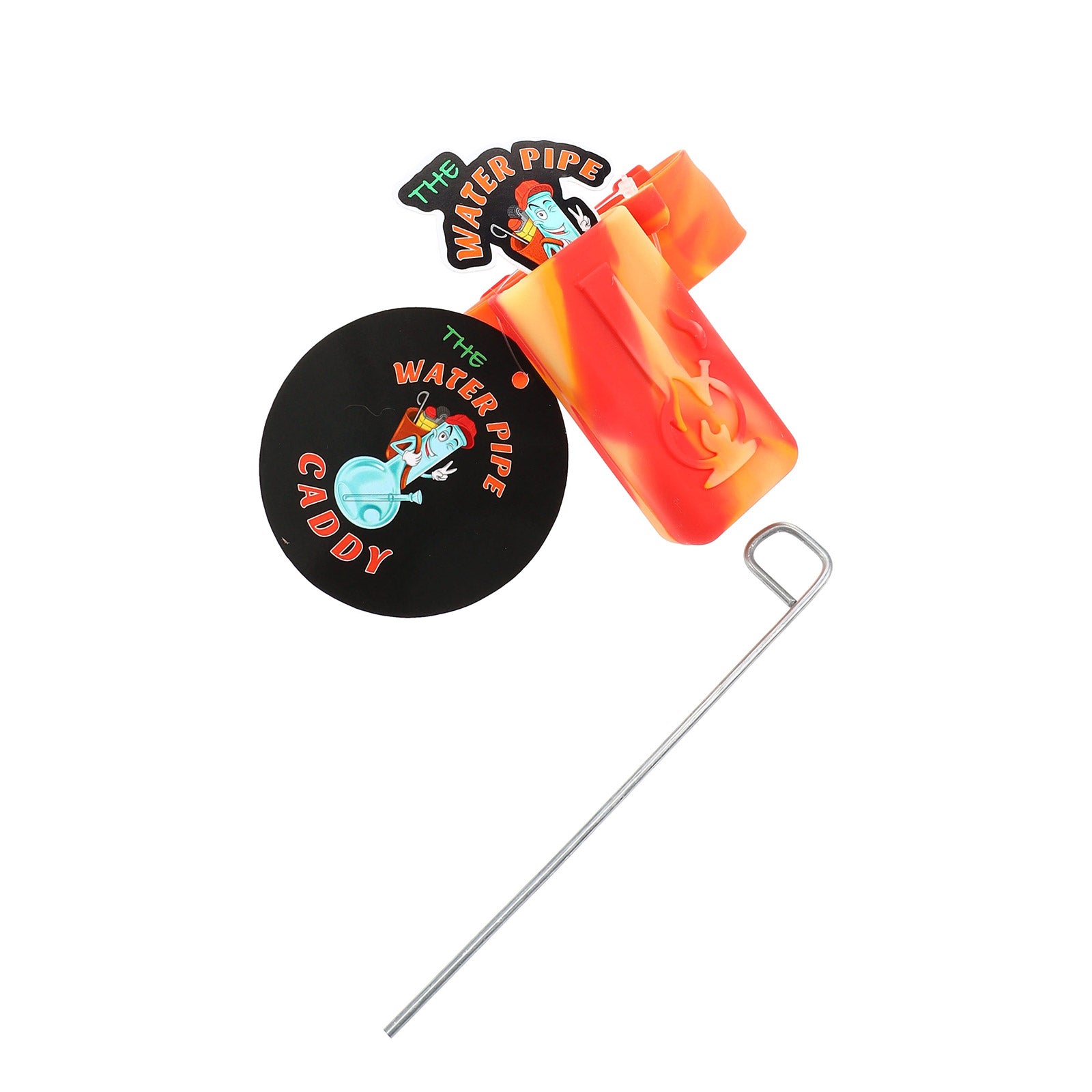 Glow-in-the-Dark Water Pipe Caddy Silicone Bong Accessory