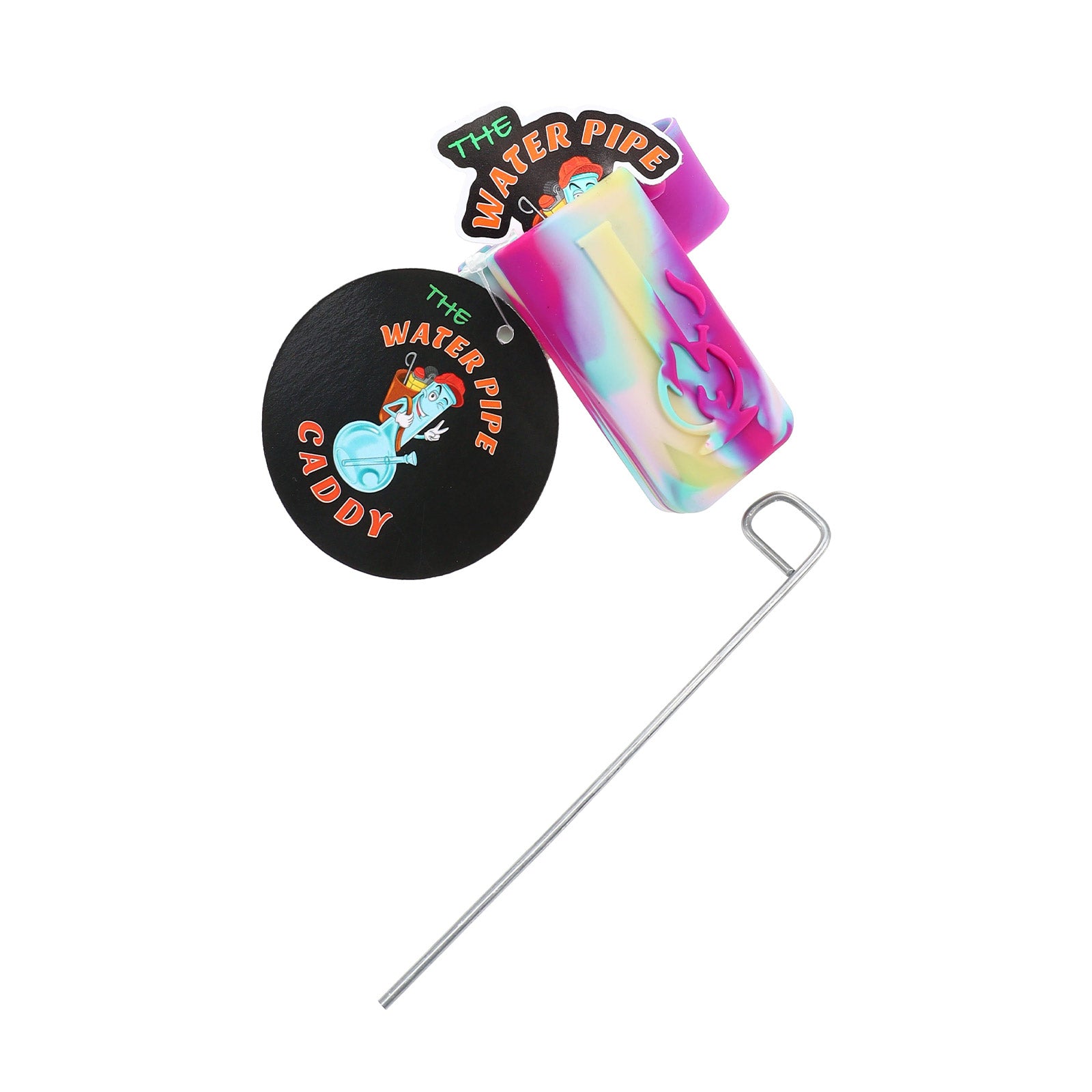 Glow-in-the-Dark Water Pipe Caddy Silicone Bong Accessory