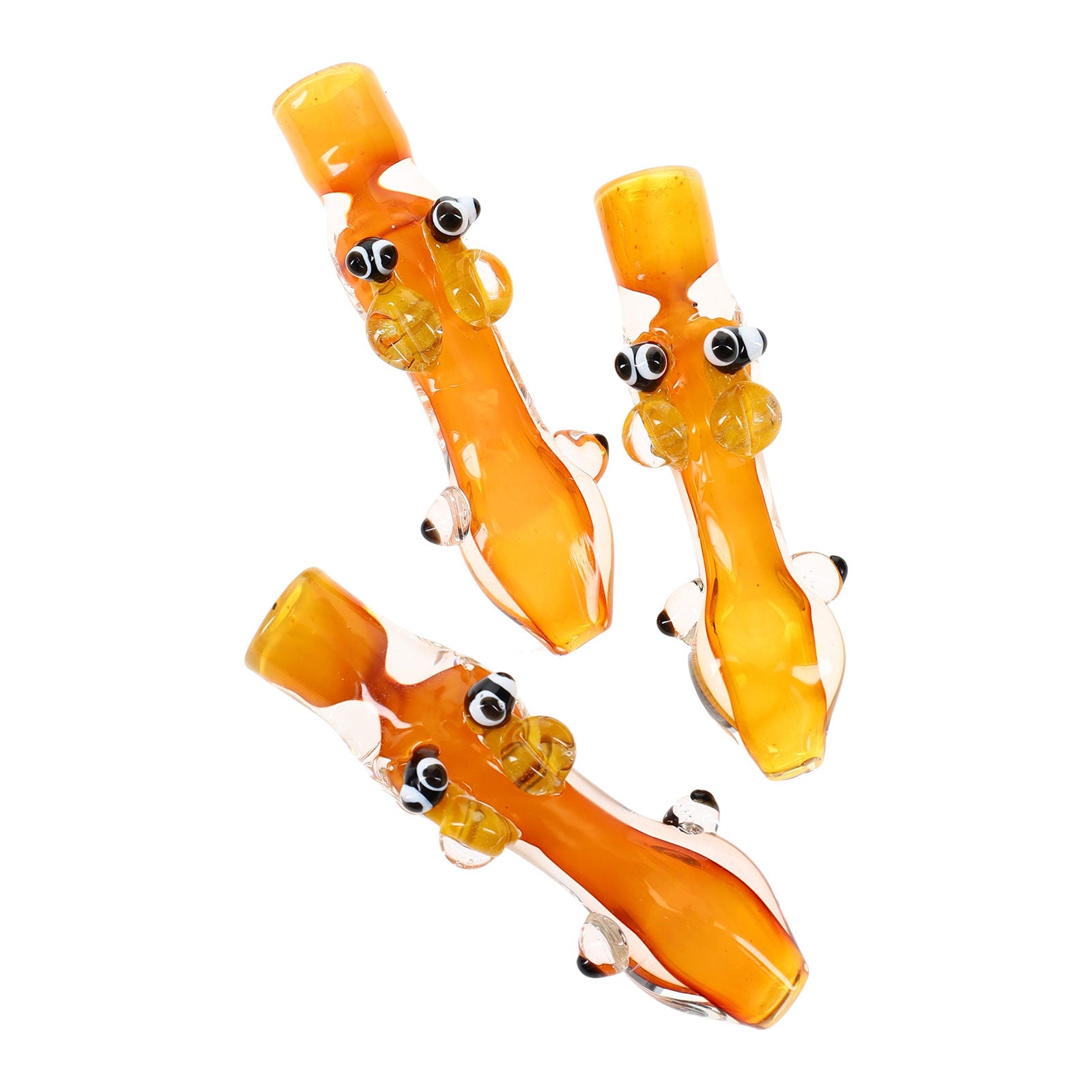 4″ Gold-Fumed Bee Glass Chillum
