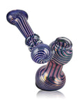 Gold Fumed Glass Sidecar Bubbler 3.5 inch