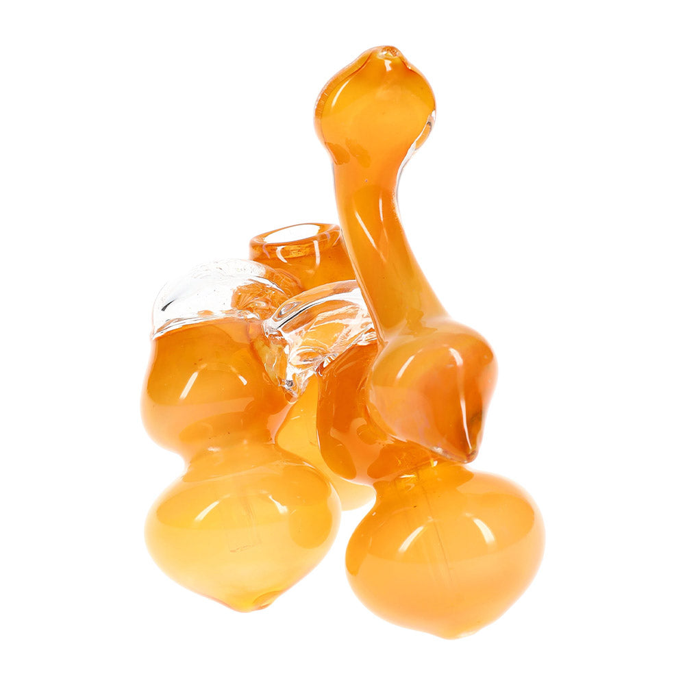 Gold Fumed Triple-Chamber Sherlock Glass Bubbler 