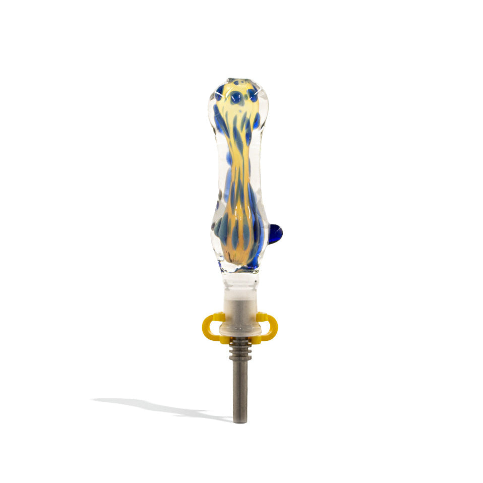 Gold Silver Fumed Nectar Collector with 10mm Titanium Tip