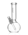 GRAV Round Base Glass Water Pipe Medium Clear