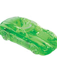 Green glass glycerin car hand pipe on a white background