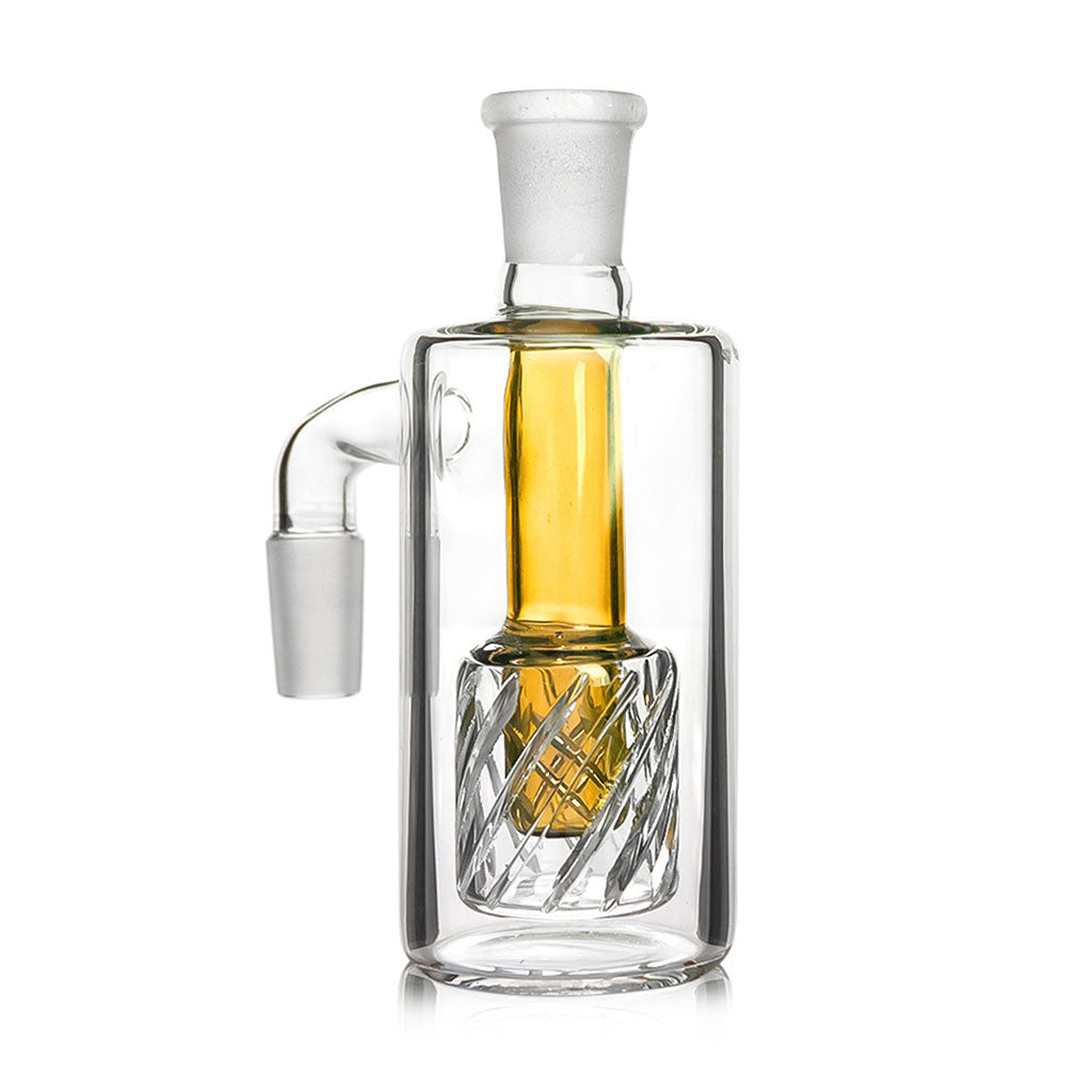 Gridded Drum Perc Ash Catcher - yellow