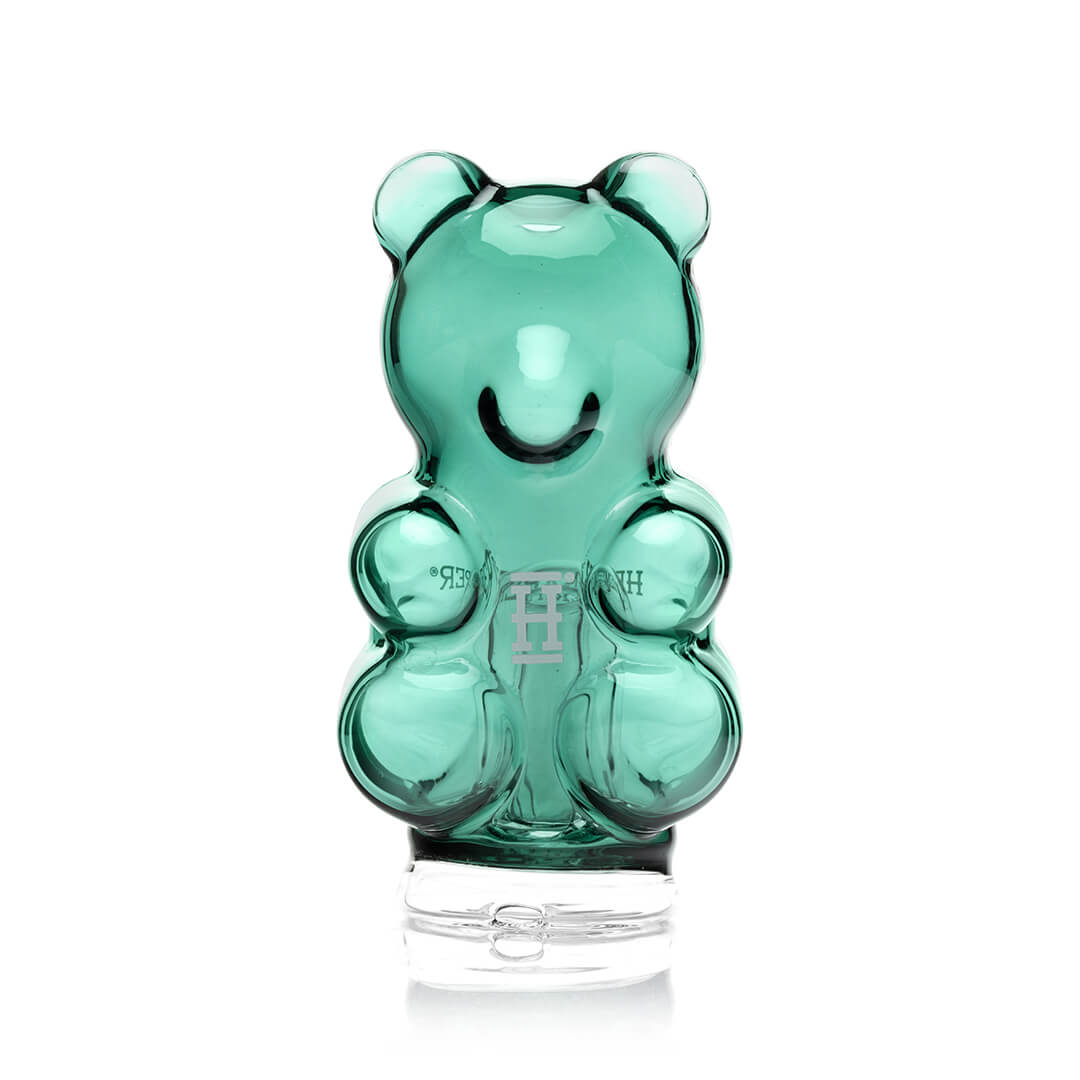 Back view of Gummy Bear Puffco Peak Glass Top