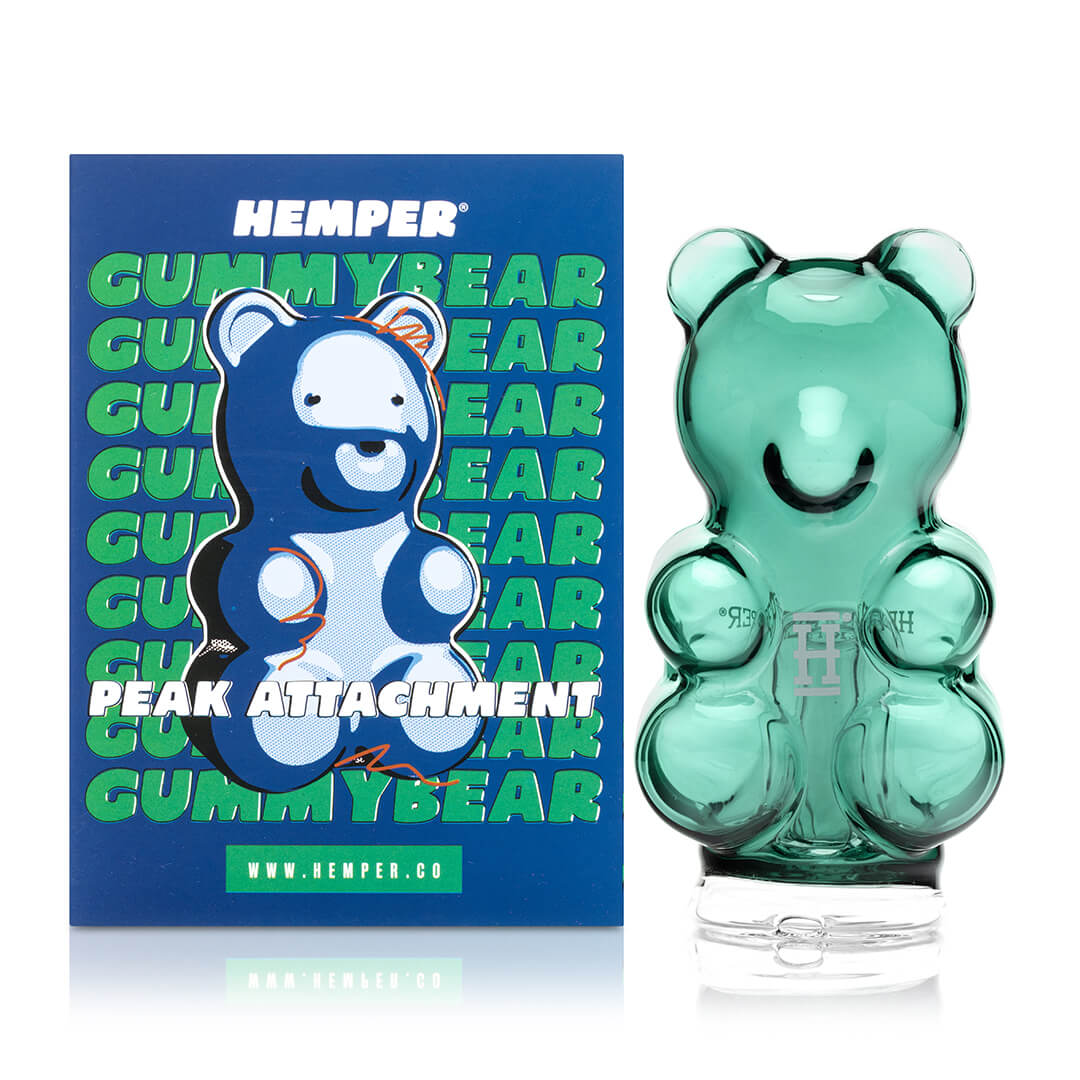 Packaging of Gummy Bear Puffco Peak Glass Top