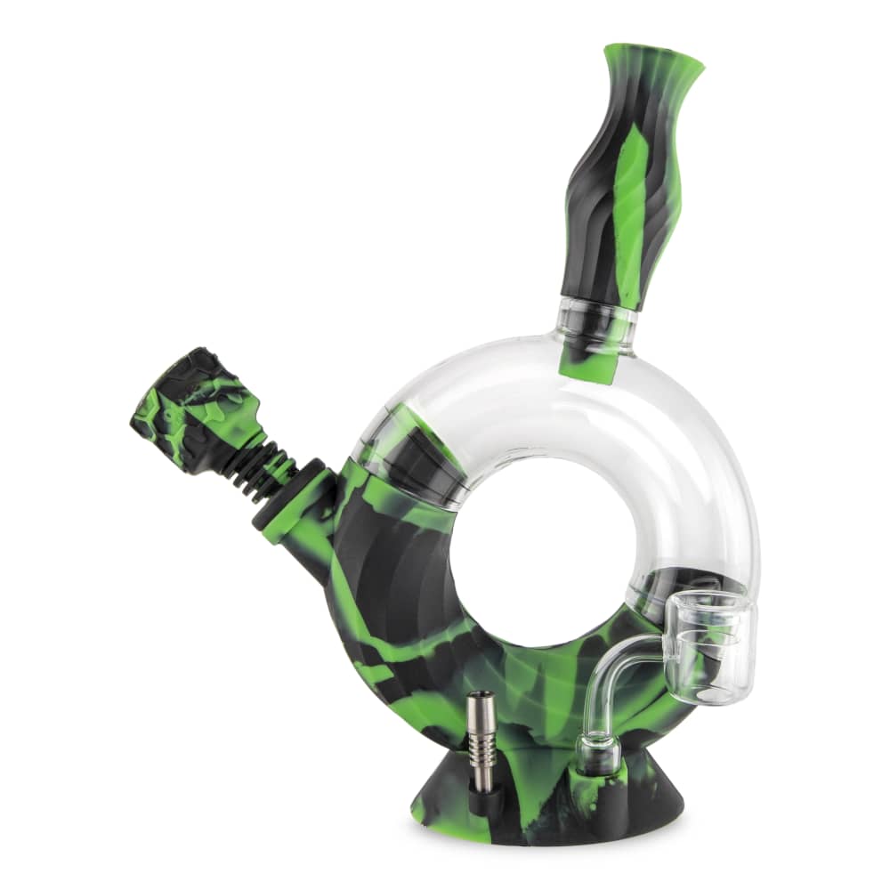 Ooze Ozone Silicone Water Pipe and Dab Straw