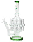 13.5" H2O Glass Water Recycler Bong