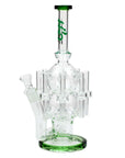 13.5" H2O Glass Water Recycler Bong