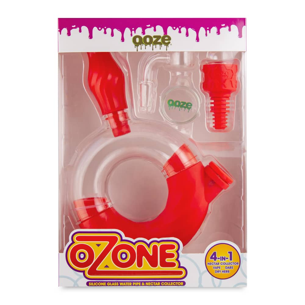 Ooze Ozone Silicone Water Pipe and Dab Straw