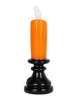 Back view of Halloween Candle of Discontent Weed Pipe showcasing detailed spooky design