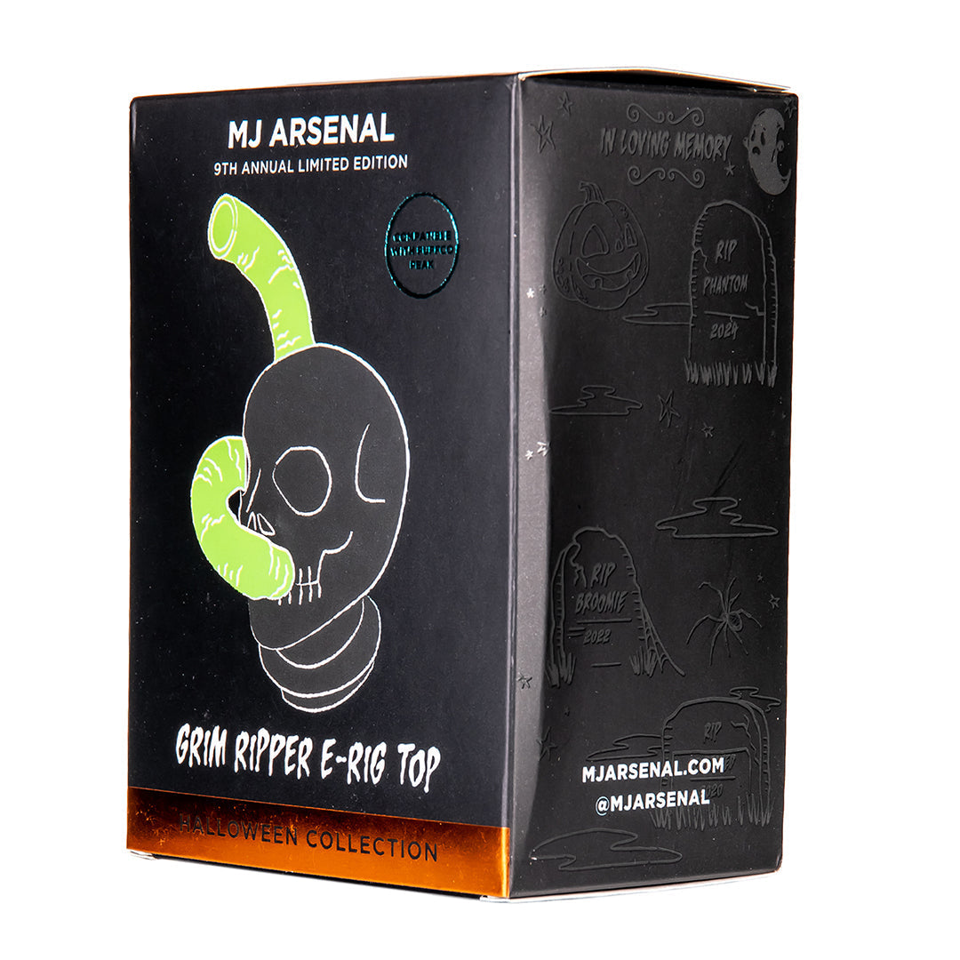 Halloween Grim Ripper Puffco Peak Glass Top with original limited edition packaging box