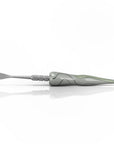 Hand-Blown Swirl Tide Dab Tool in Green