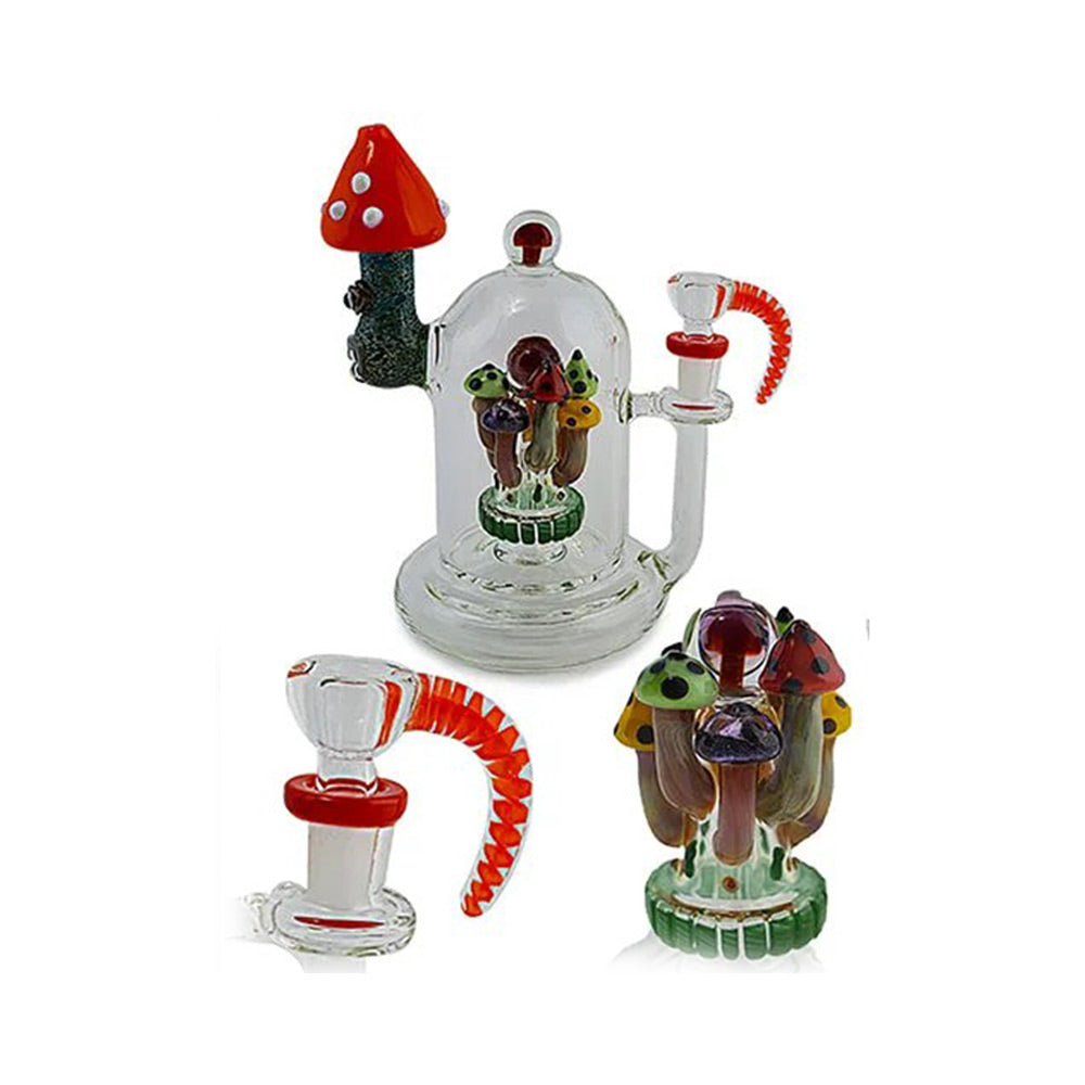 Handmade Mushroom Water Bong with bowl