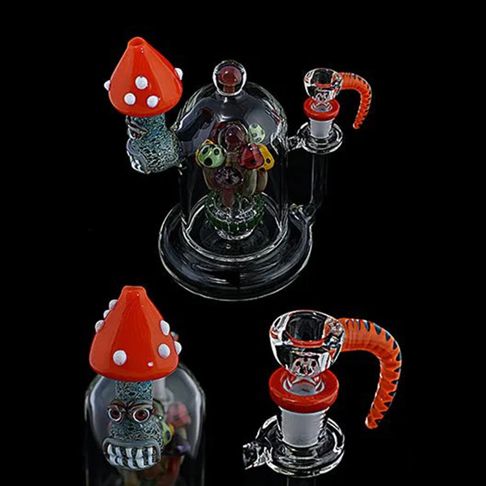 Handmade Mushroom Water Bong all parts details