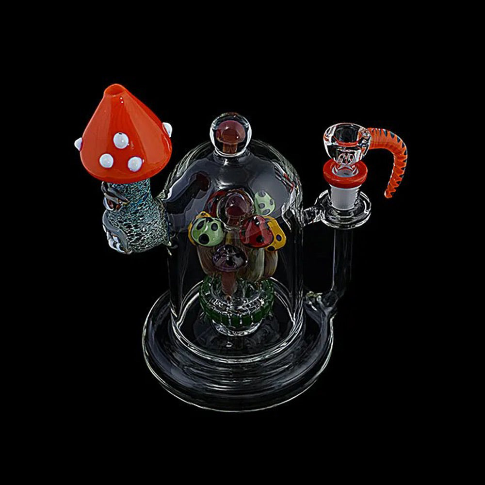 Handmade Mushroom Water Bong top view