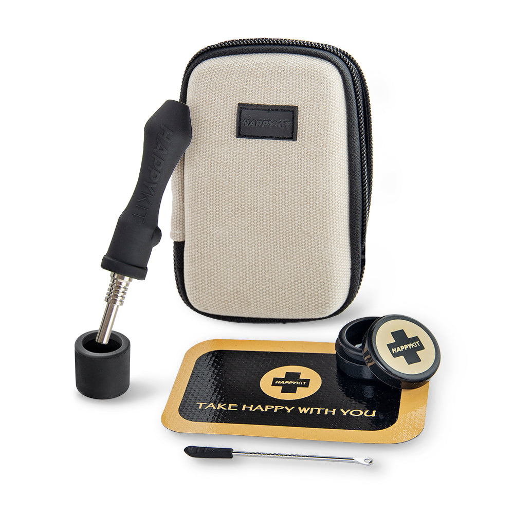 Mini portable dab straw kit with case