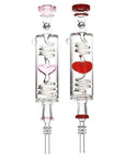 Heart Glycerin Dab Straw - all colors