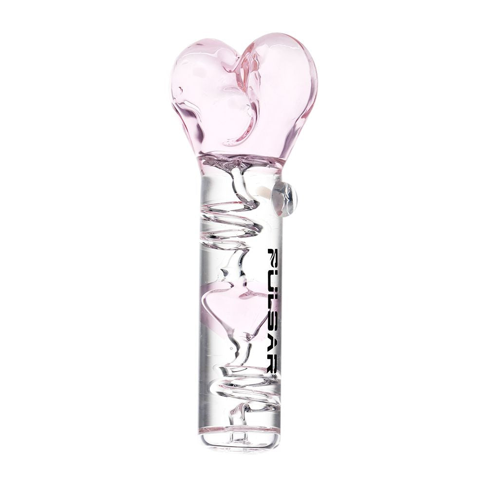 Heart Glycerin Glass Hand Pipe