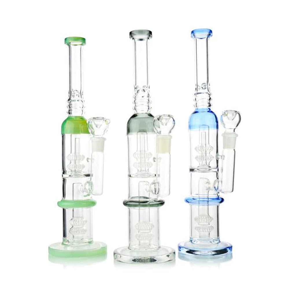 Heavy Hitter Quad Perc Bong 14 Inch