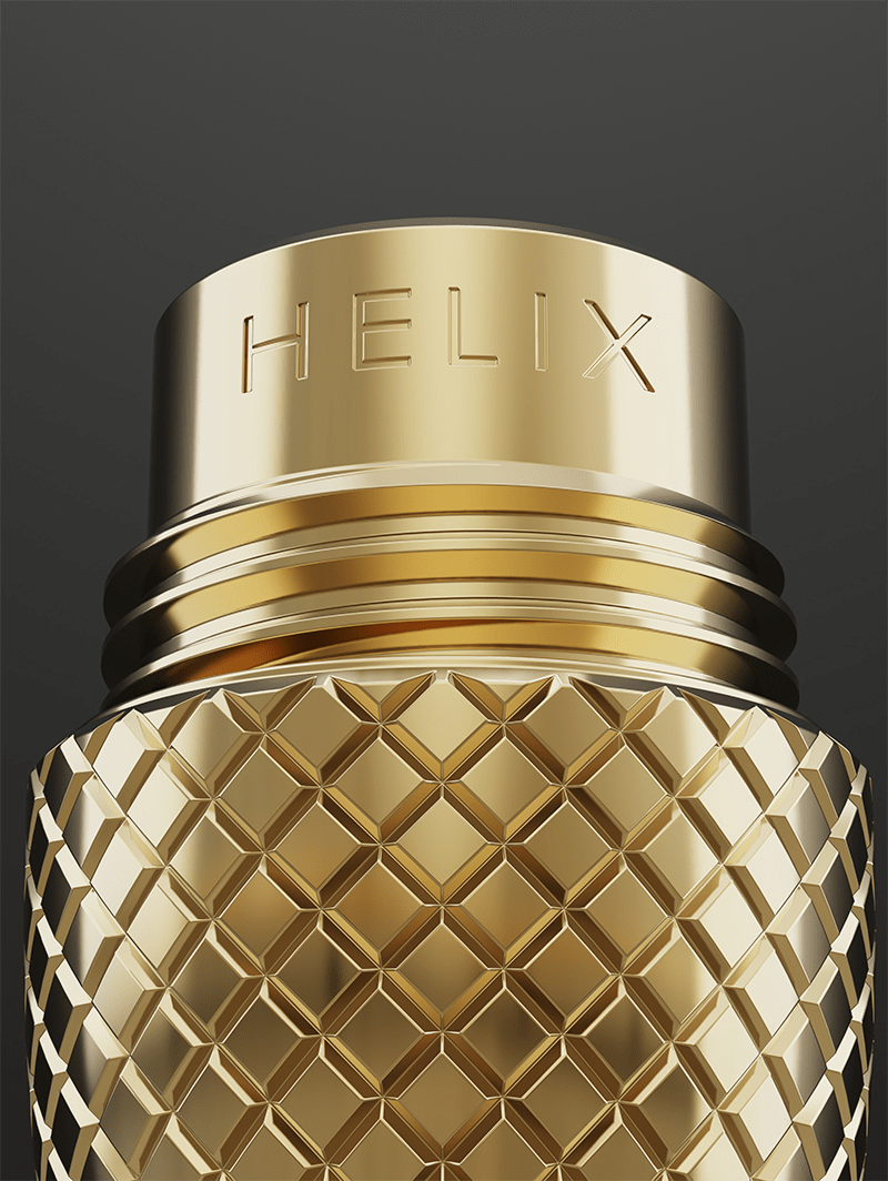 Closeup of Helix Black One Hitter