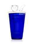 Hemper Blue Beer Pong 5mm Thick Glass Bong