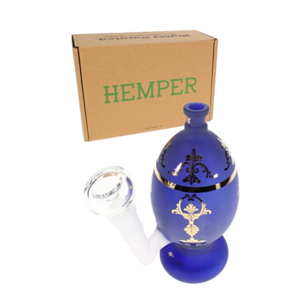 Hemper Jeweled Egg Glass Bong with package