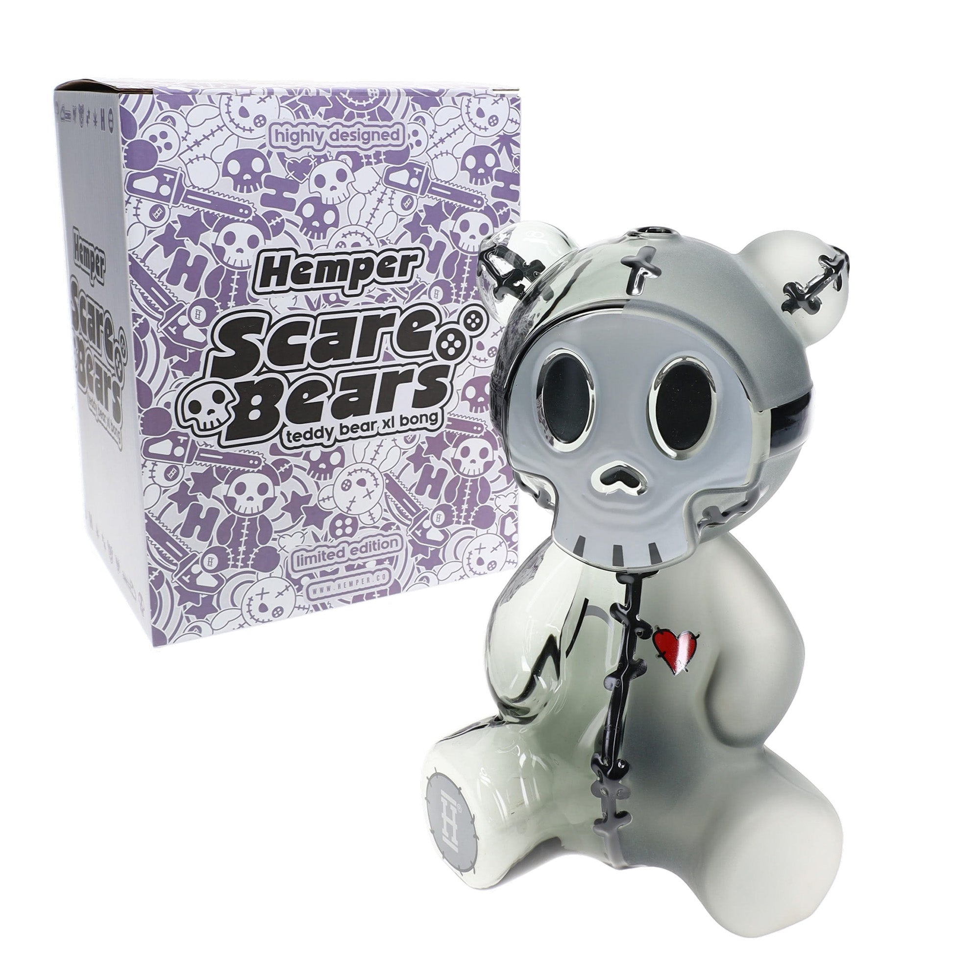 Hemper Scare Bears Teddy Bear XL Bong Ball Perc – INHALCO