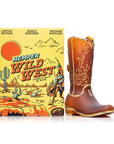 Hemper 9″ Wild West Cowboy Boot XL Glass Bong with package - INHALCO