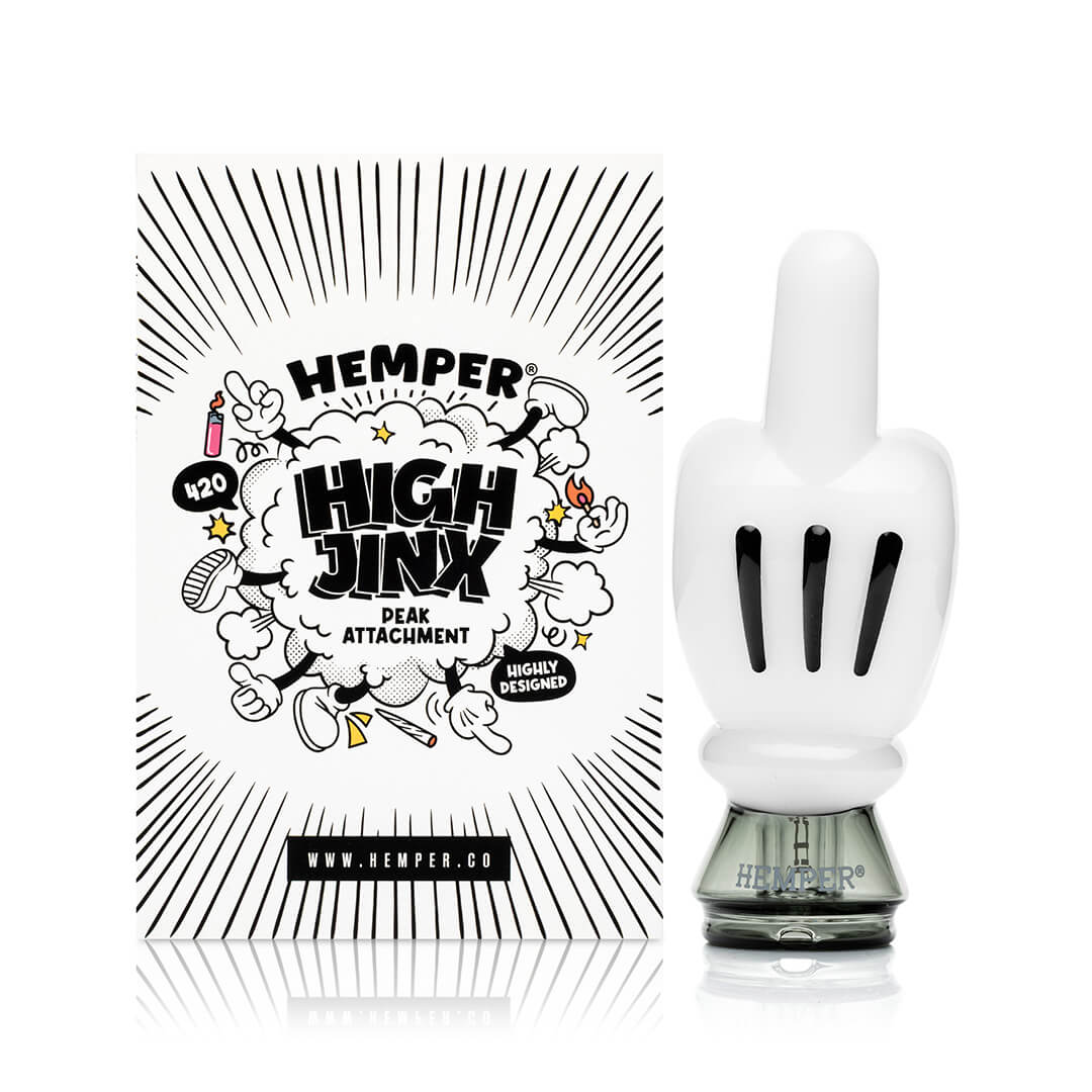 Packaging of High Jinx Puffco Peak Accessories Top