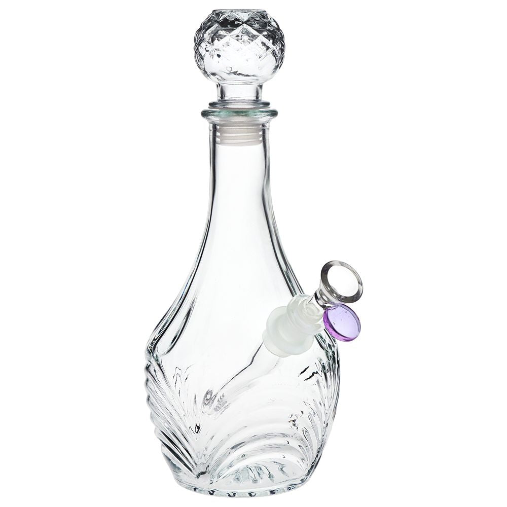 High Stripe Vintage Decanter Water Pipe in purple