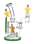Back view of Pulsar Holidaze Series Glass Dab Rig Set
