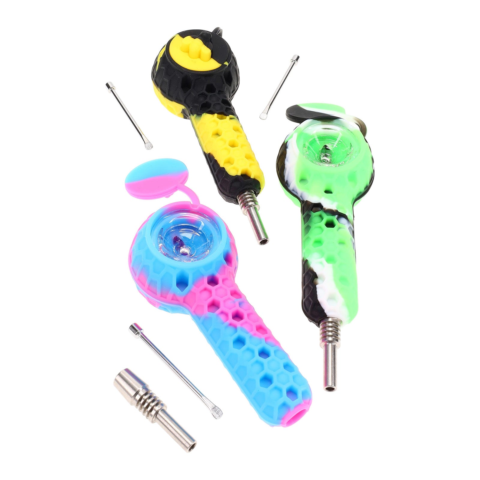 Honey Switch Silicone 2-in-1 Dab Straw & Hand Pipe