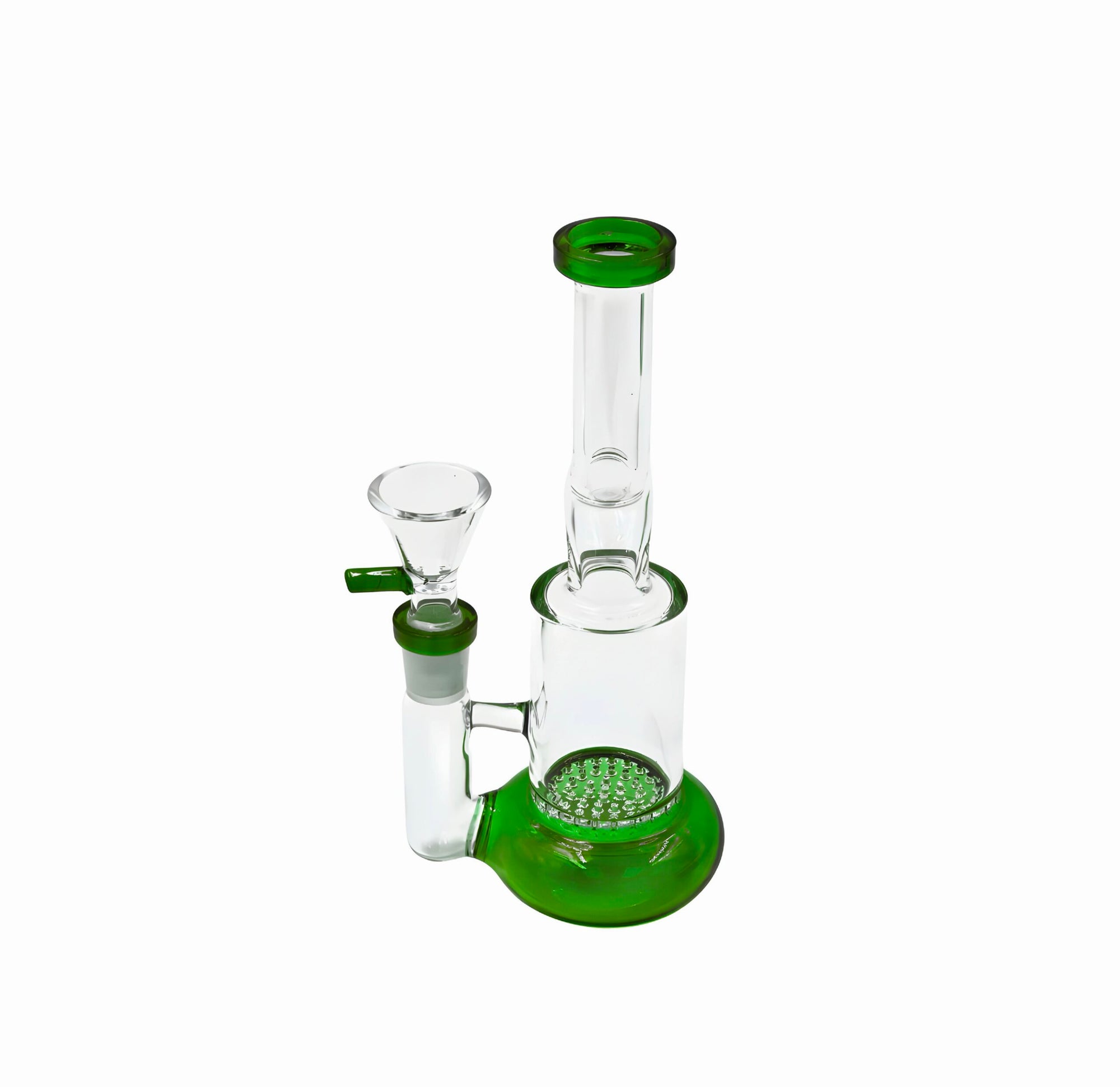 Honeycomb Curve 7 inch Bong - Green