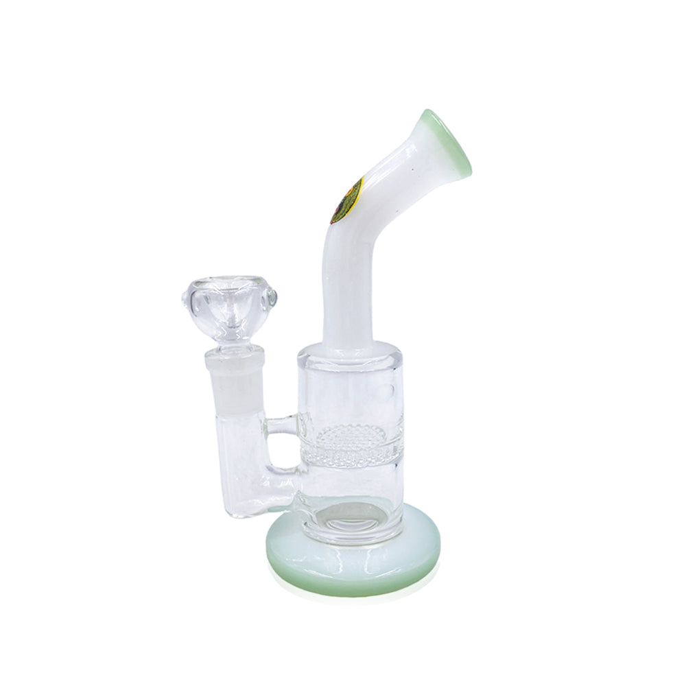 HoneyGlide Mini 6” Glass Water Bong in green