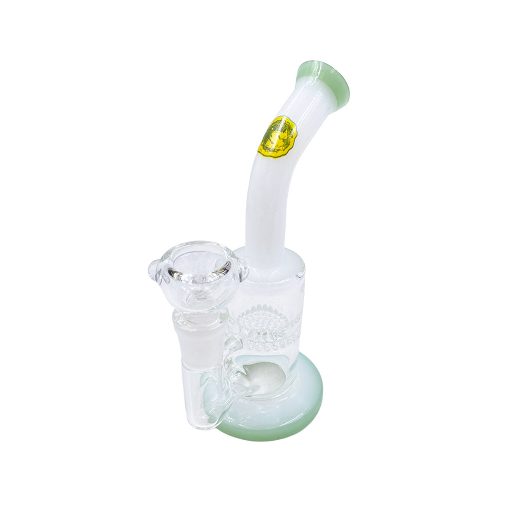 HoneyGlide Mini 6” Glass Water Bong with bowl