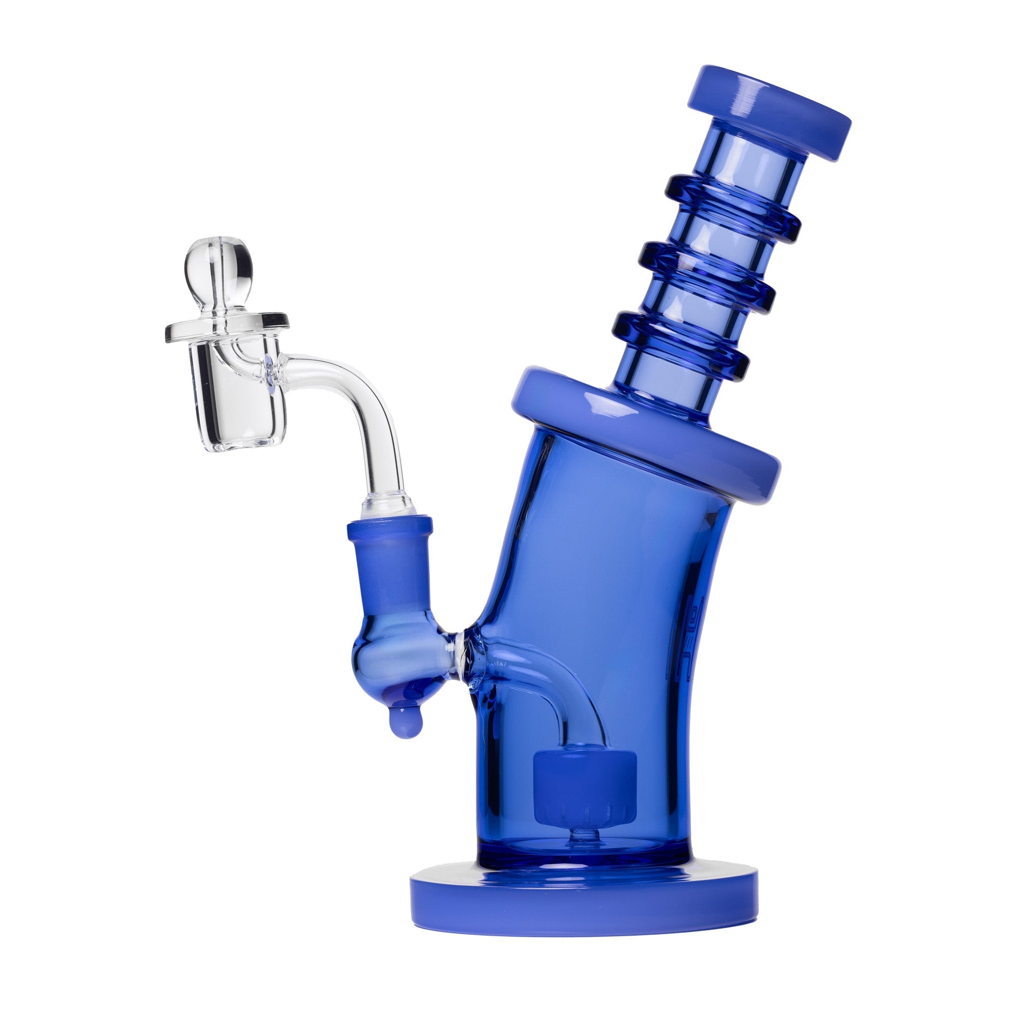 Human Grade 8" Bent Neck Dab Rig Light Blue