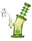 Human Grade 8" Bent Neck Dab Rig Matrix Green